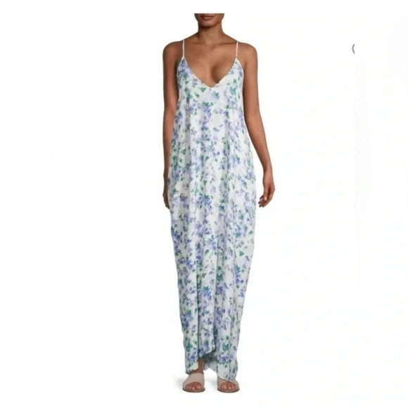 Love stitch Womens Floral Maxi dress size Medium to Large - Picture 2 of 14